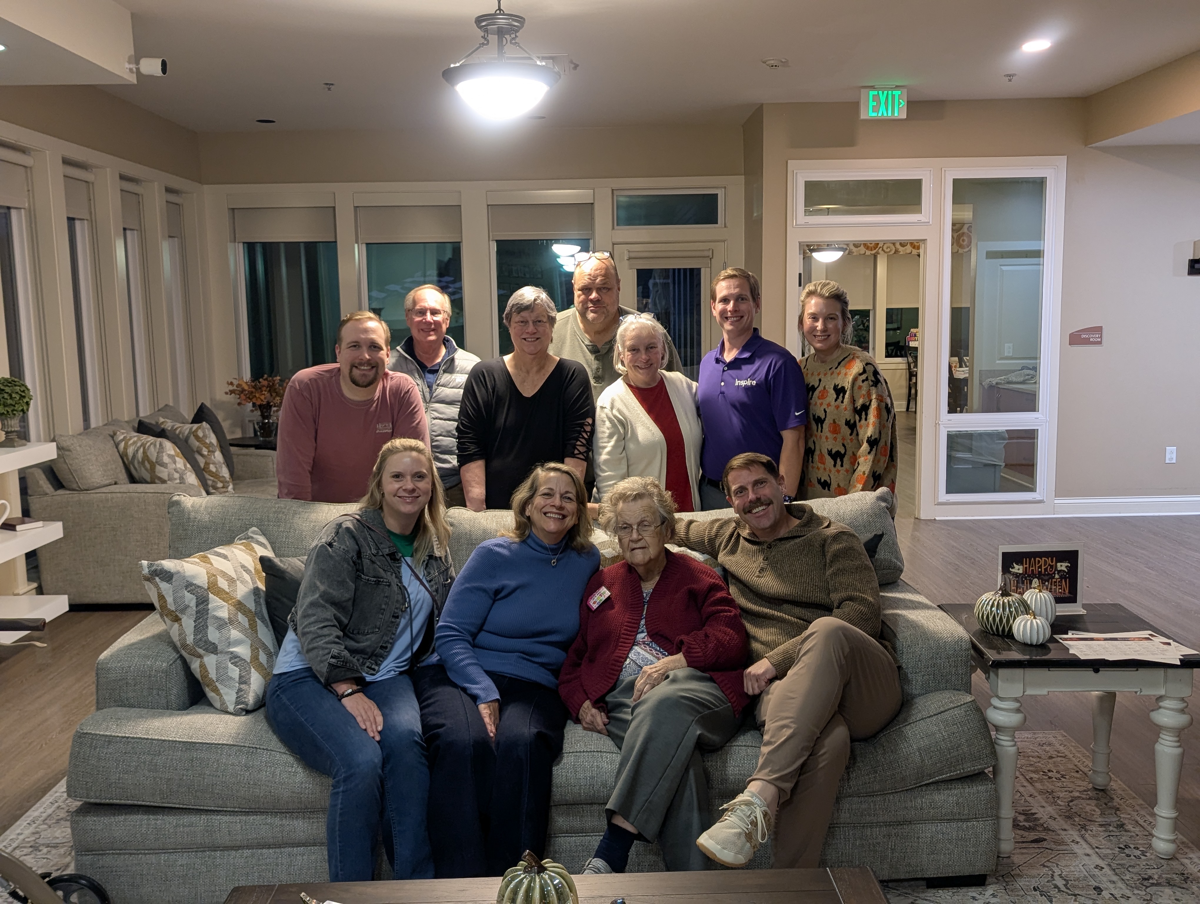 Kyle with family at Granny's 90th birthday